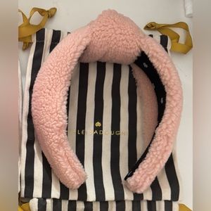 Lele Sadoughi Light Pink Teddy Headband